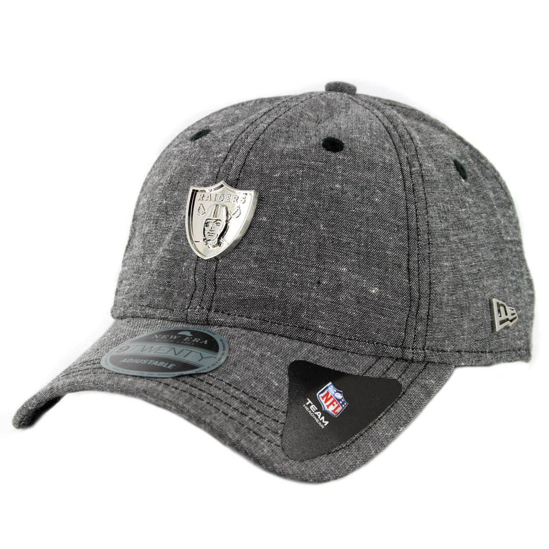 9Twenty Las Vegas Raiders Gris Total Logo Placa