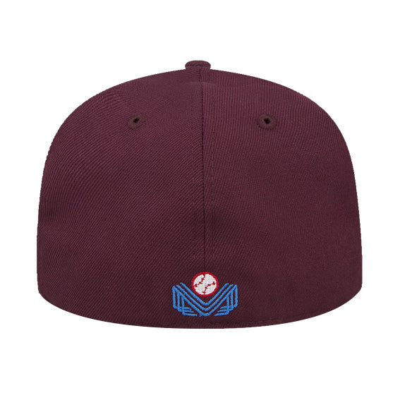 59Fifty Tomateros de Culiacan Guinda Logo Blanco