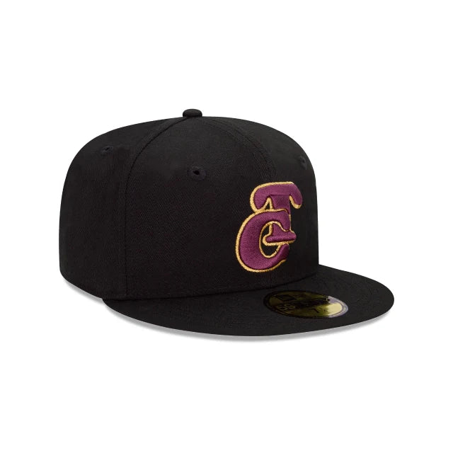 59Fifty Tomateros de Culiacan Negra Logo Guinda/Dorado