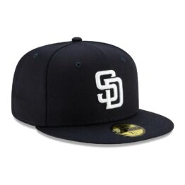 59Fifty San Diego Padres Negra Logo Blanco