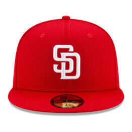 59Fifty San Diego Padres Roja Logo Blanco
