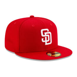 59Fifty San Diego Padres Roja Logo Blanco