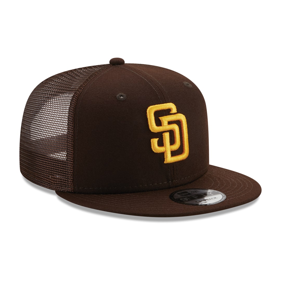 9Fifty San Diego Padres Cafe Total Logo Amarillo Trucker