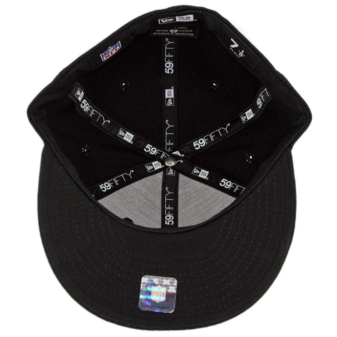 59Fifty Las Vegas Raiders Negra Logo Blanco "Raider Nation"