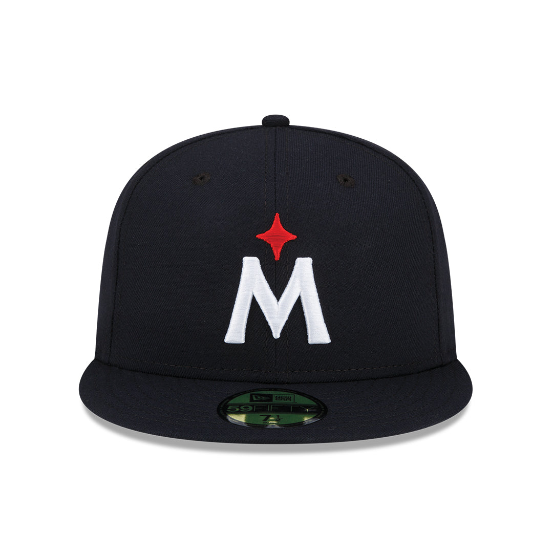 59Fifty Minessota Twins Azul Marino Logo Blanco
