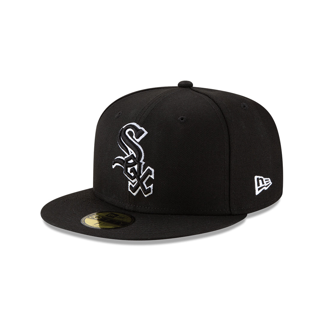59Fifty Chicago White Sox Negra Logo Negro/Blanco