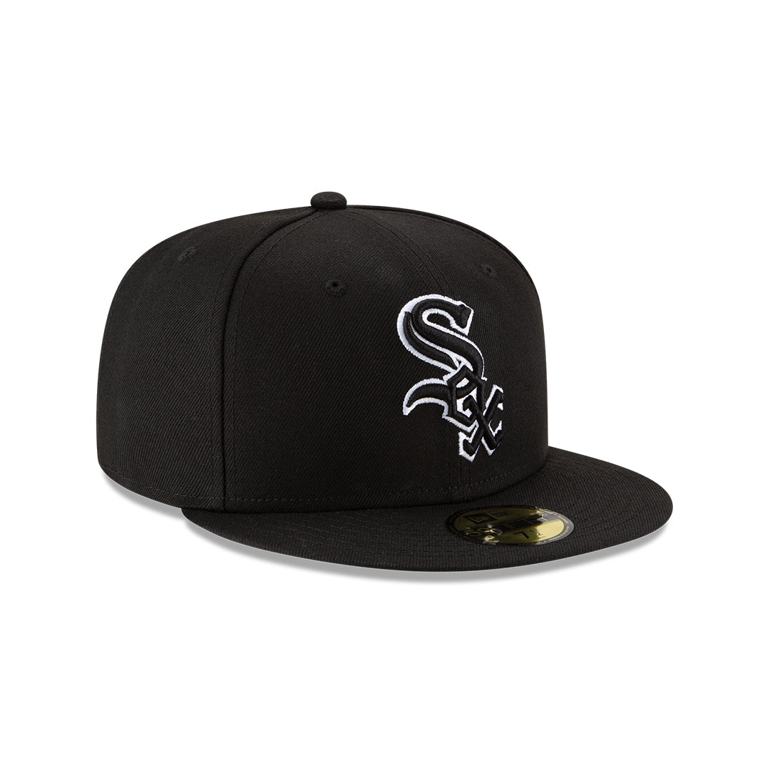 59Fifty Chicago White Sox Negra Logo Negro/Blanco
