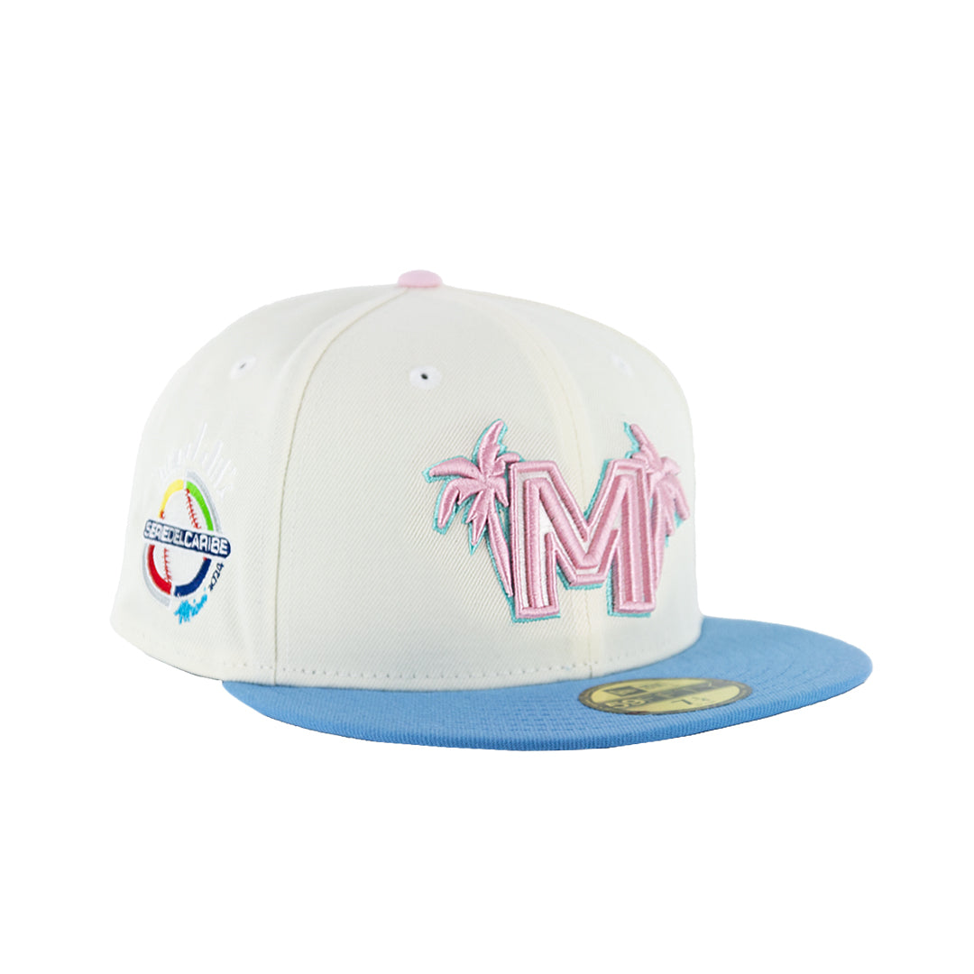 59Fifty WBC Mexico Crema/Azul Cielo M Rosa Palmeras