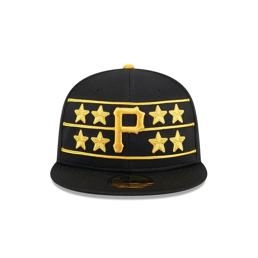 59Fifty Pittsburgh Pirates Negra Logo Amarillo Estrellas "Batting Practice"