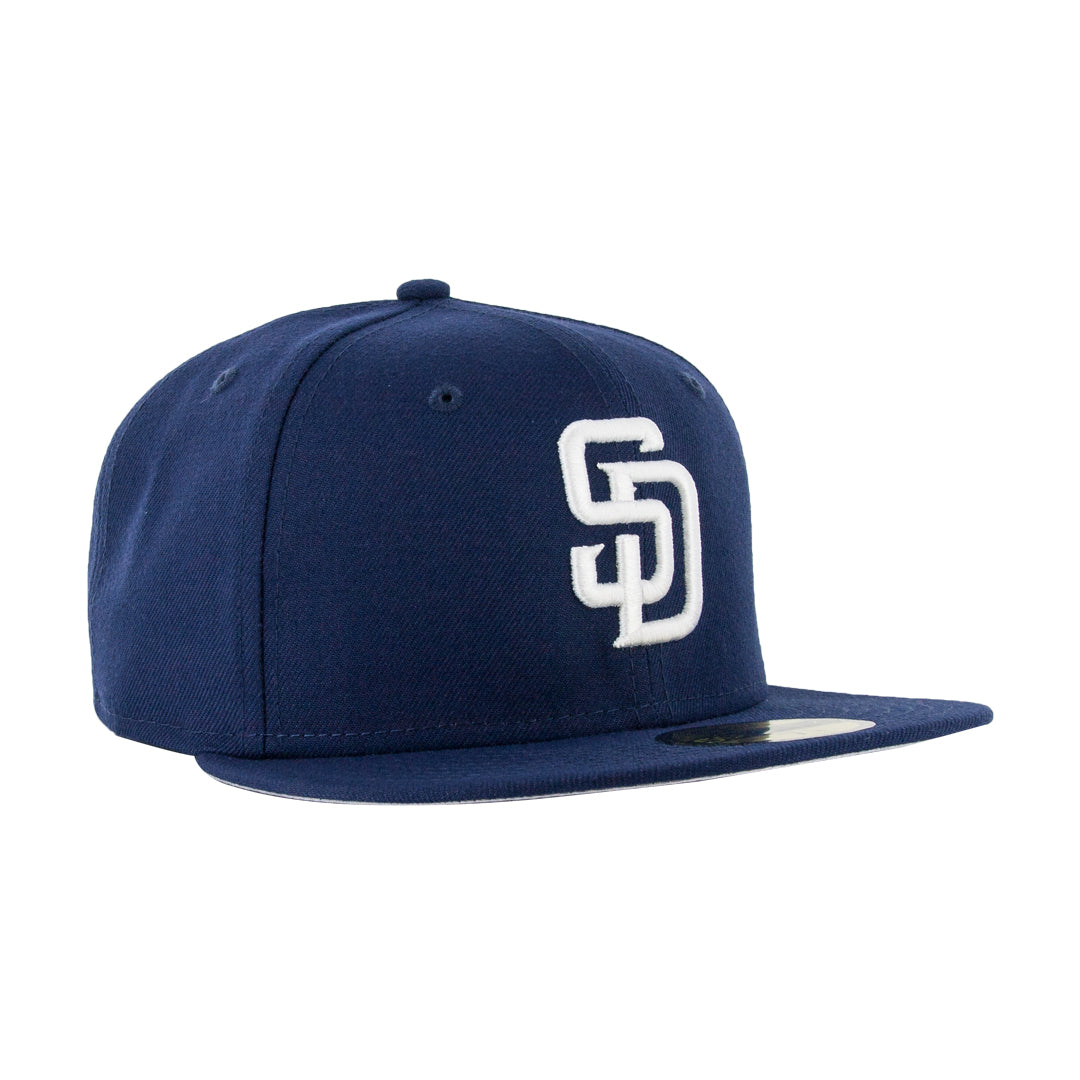 59Fifty San Diego Padres Azul Marino Logo Blanco