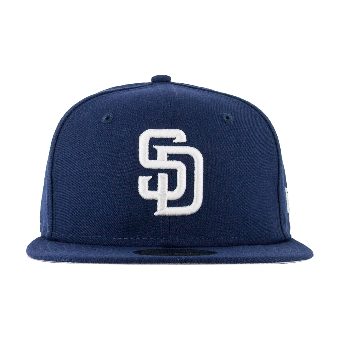 59Fifty San Diego Padres Azul Marino Logo Blanco