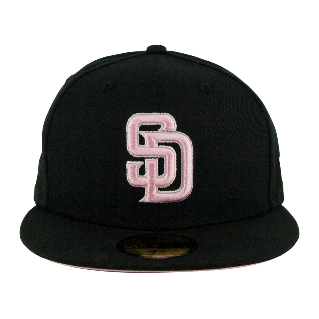 59Fifty San Diego Padres Negra Logo Rosa