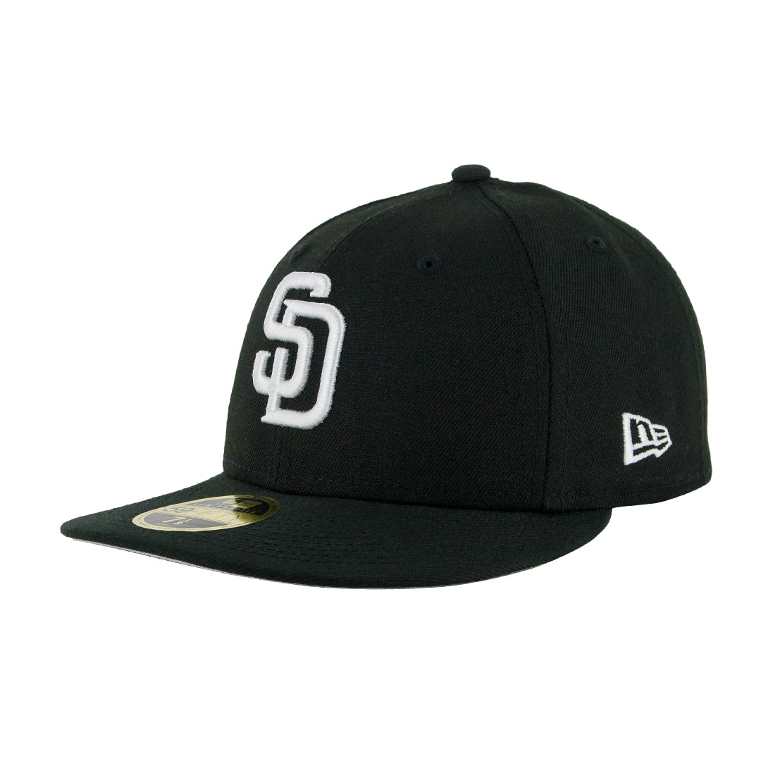59Fifty Low Profile San Diego Padres Negra Total Logo Blanco