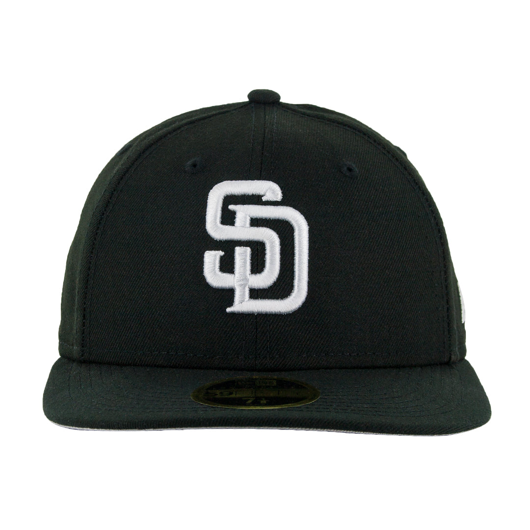 59Fifty Low Profile San Diego Padres Negra Total Logo Blanco