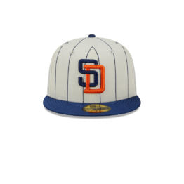 59Fifty San Diego Padres RETRO Crema / Azul Marino Logo Az M/ Nj