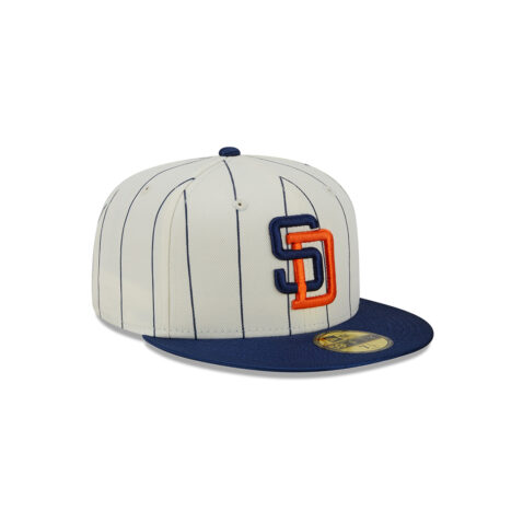 59Fifty San Diego Padres RETRO Crema / Azul Marino Logo Az M/ Nj