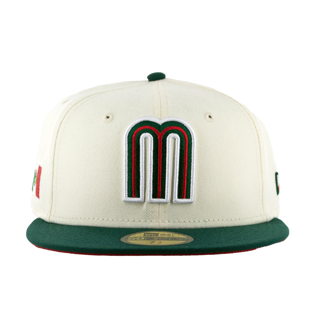 59Fifty WBC Mexico Crema/Verde Logo M Tricolor