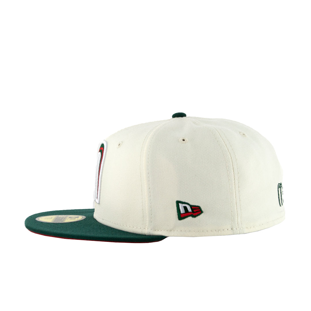 59Fifty WBC Mexico Crema/Verde Logo M Tricolor