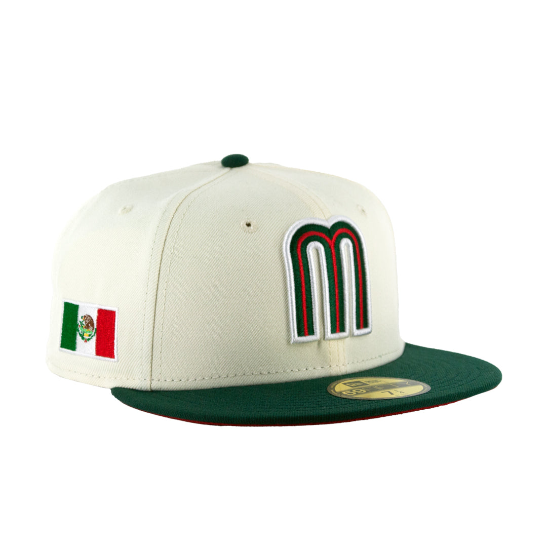 59Fifty WBC Mexico Crema/Verde Logo M Tricolor