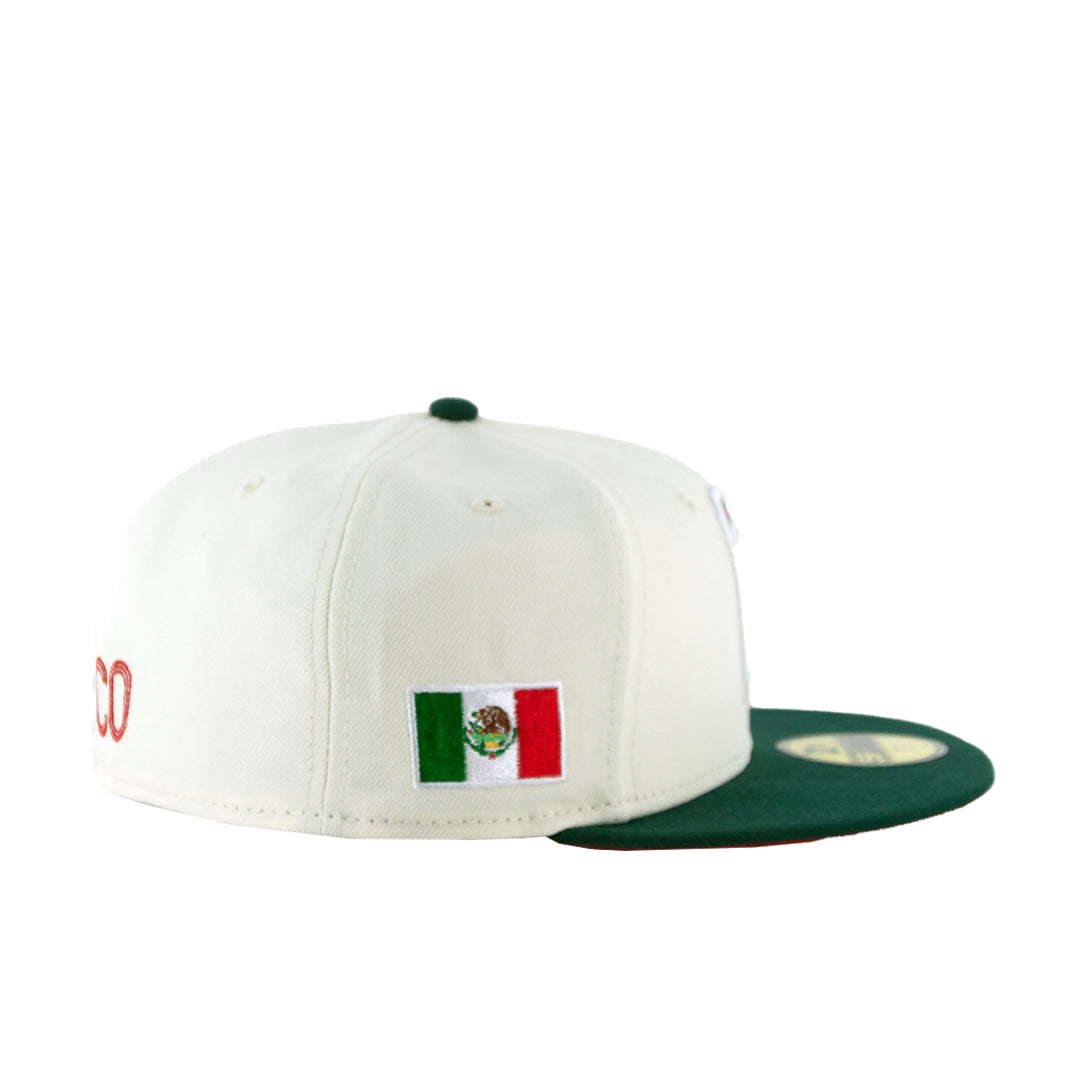 59Fifty WBC Mexico Crema/Verde Logo M Tricolor