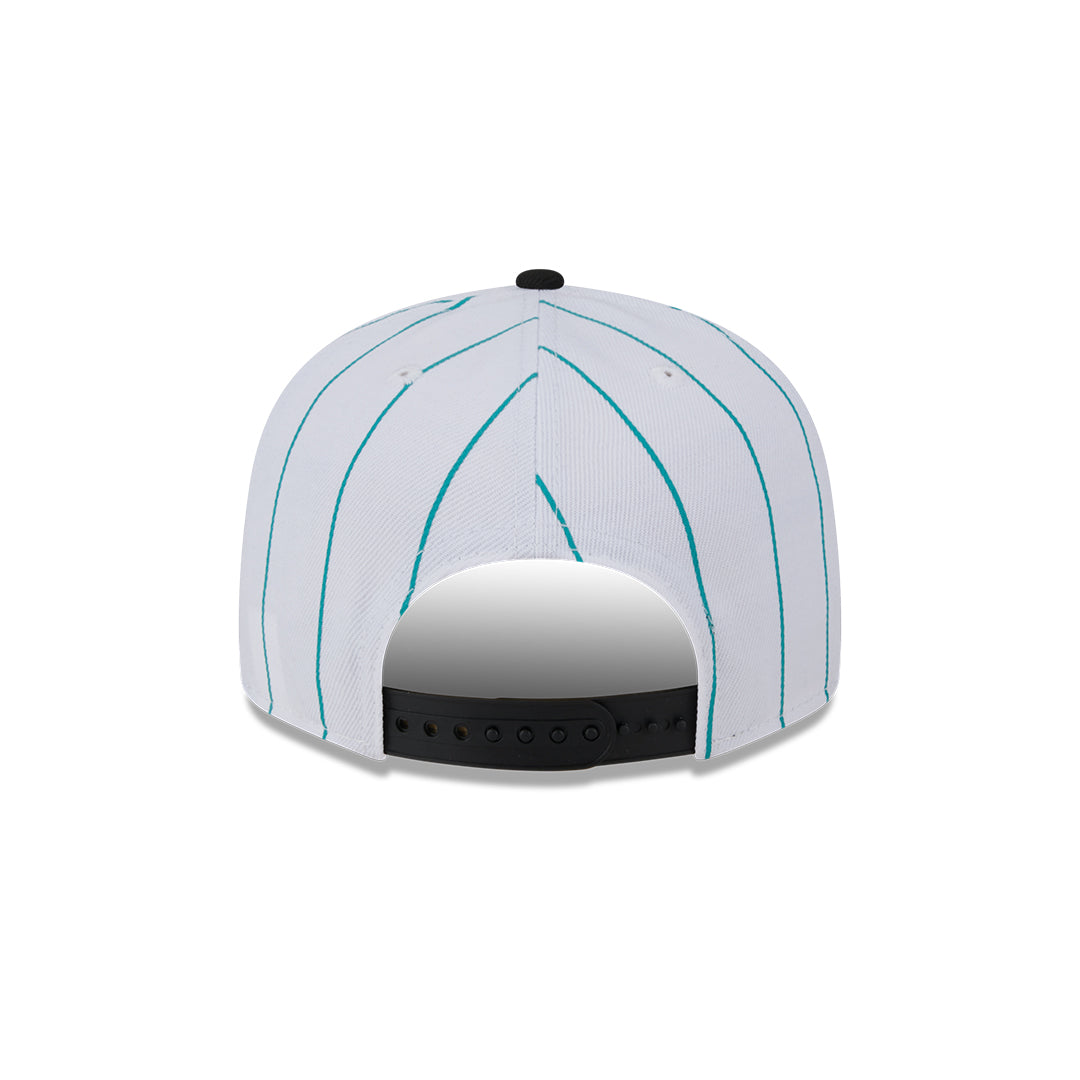 9Fifty Miami Marlins Blanca Rayada/Negro Retro