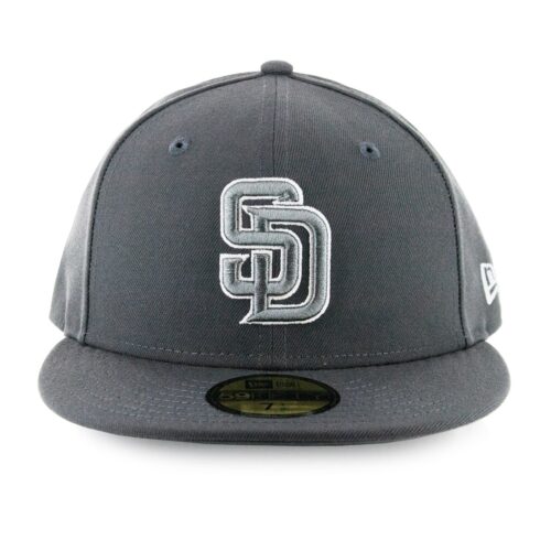 59Fifty San Diego Padres Gris Oscuro Lg Gris / Bco