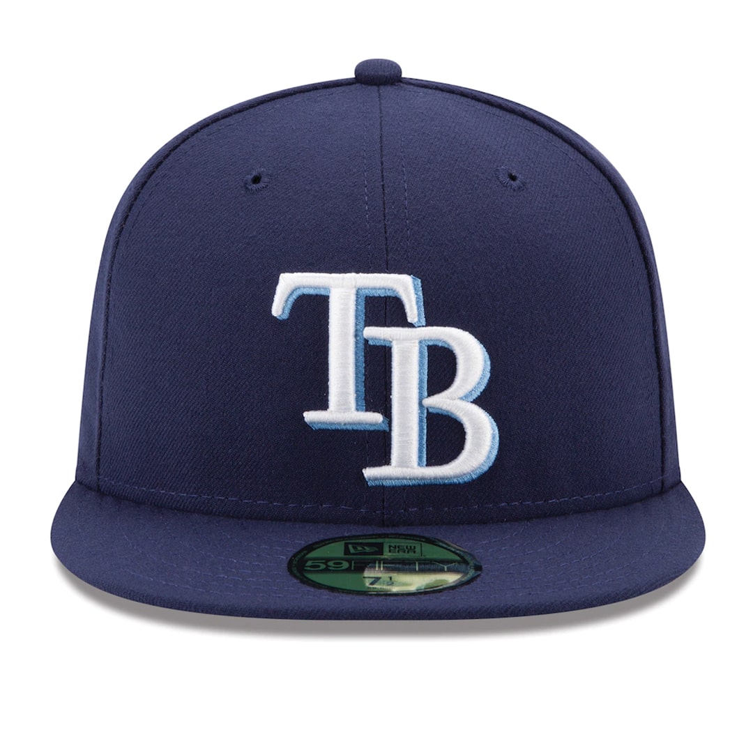 59Fifty Tampa Bay Rays Azul Marino Logo Blanco