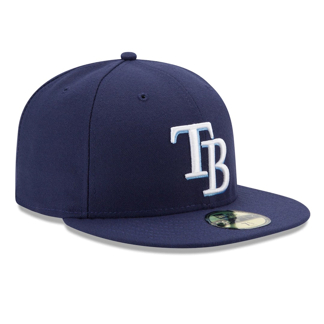 59Fifty Tampa Bay Rays Azul Marino Logo Blanco