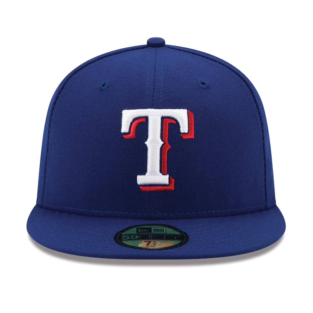 59Fifty Texas Rangers Azul Rey Total Logo Blanco