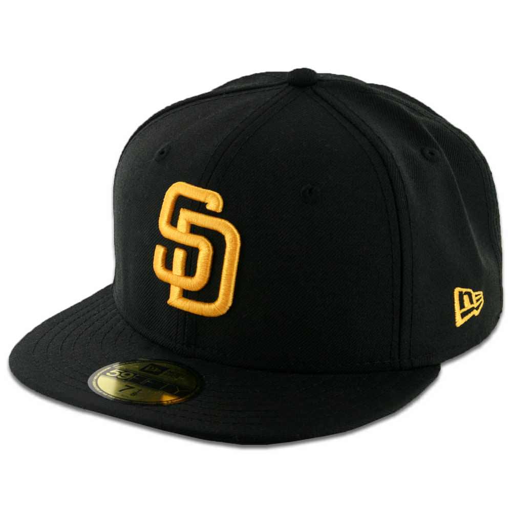 59Fifty San Diego Padres Negra Logo Dorado