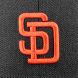 59Fifty San Diego Padres Cafe Obscuro Logo Naranja