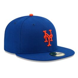 59Fifty New York Mets Azul Rey Logo Naranja