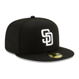 59Fifty San Diego Padres Negra Logo Blanco
