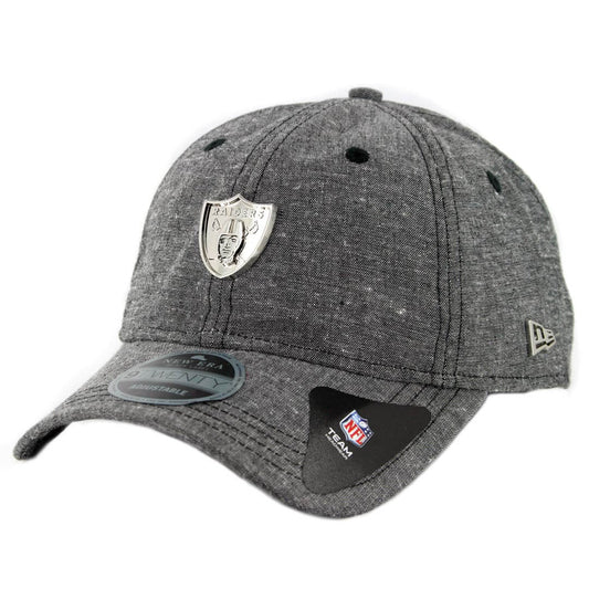 9Twenty Las Vegas Raiders Gris Total Logo Placa
