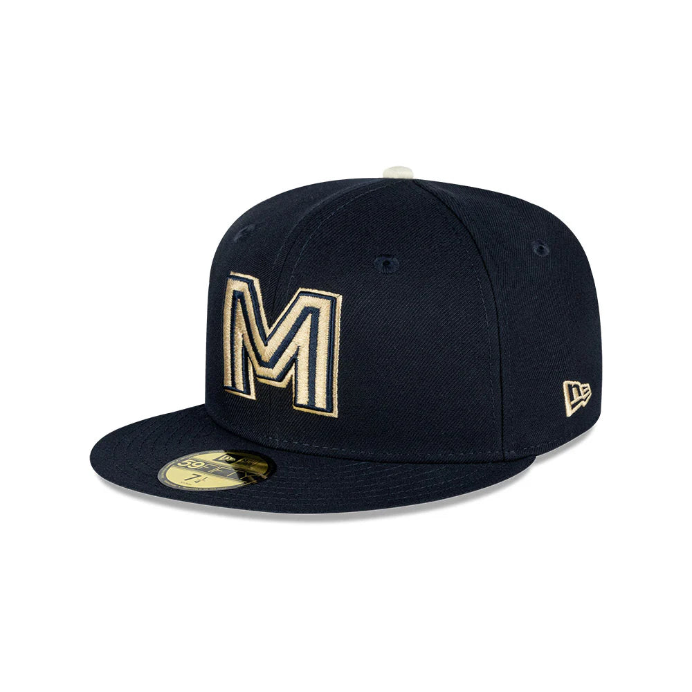 59Fifty Mexico Serie del Caribe 2025 Azul Marino Logo Dorado