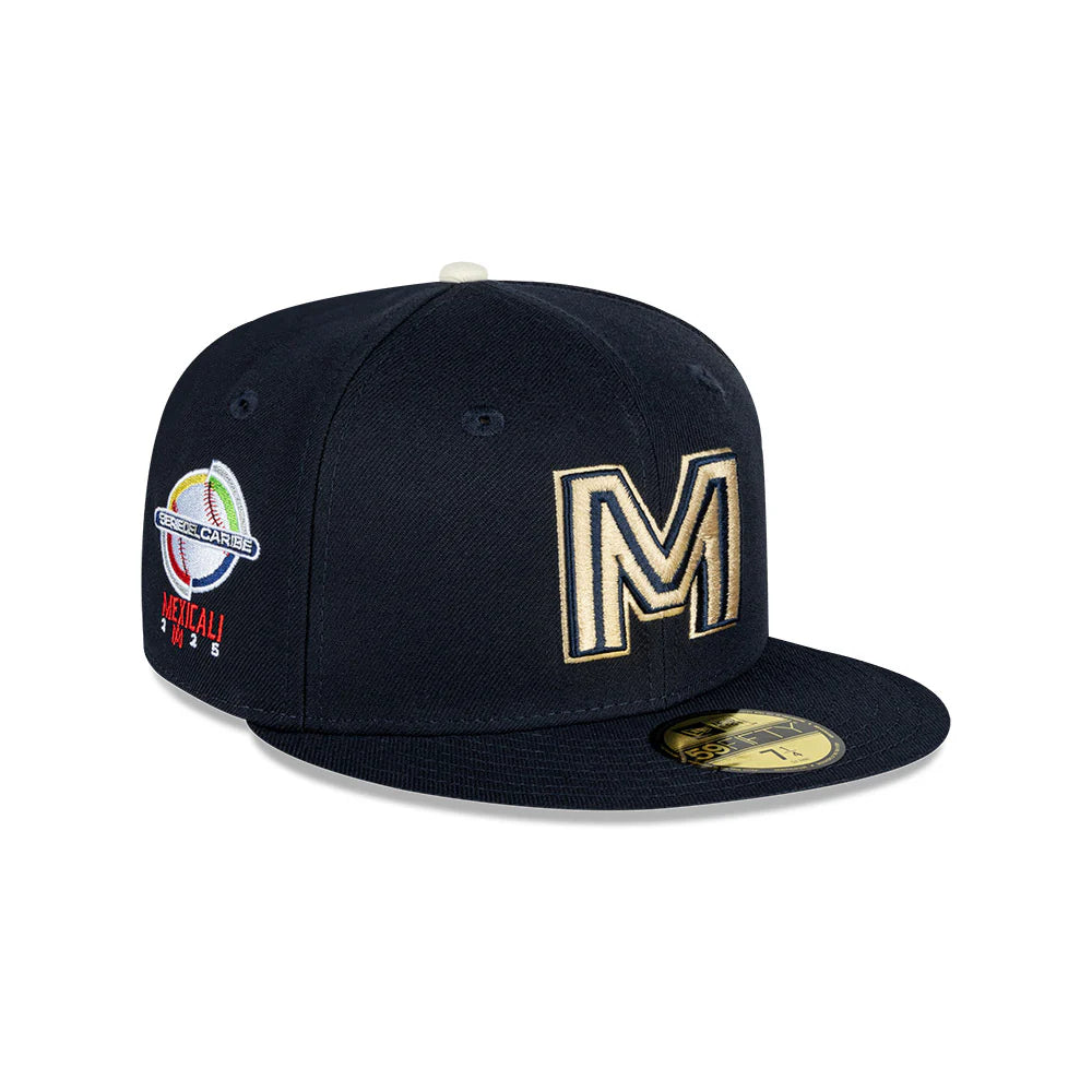 59Fifty Mexico Serie del Caribe 2025 Azul Marino Logo Dorado