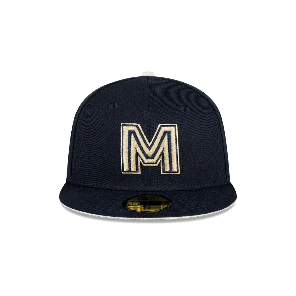 59Fifty Mexico Serie del Caribe 2025 Azul Marino Logo Dorado