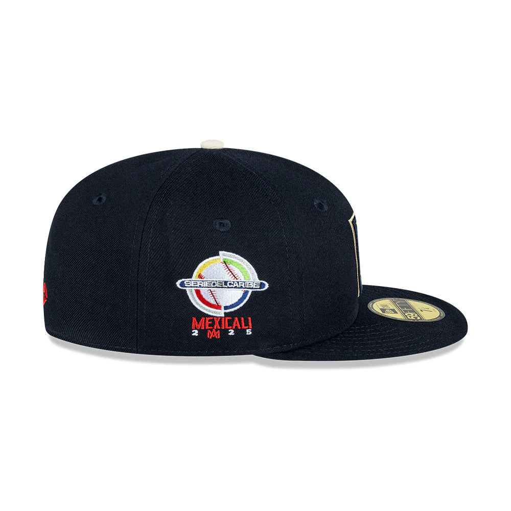 59Fifty Mexico Serie del Caribe 2025 Azul Marino Logo Dorado