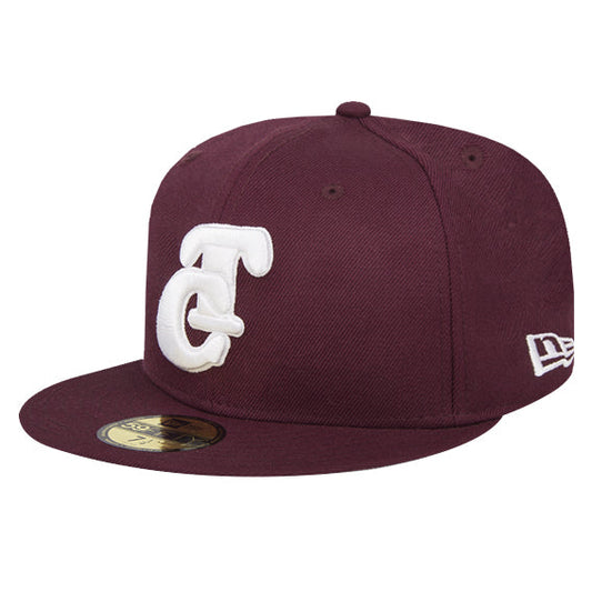 59Fifty Tomateros de Culiacan Guinda Logo Blanco