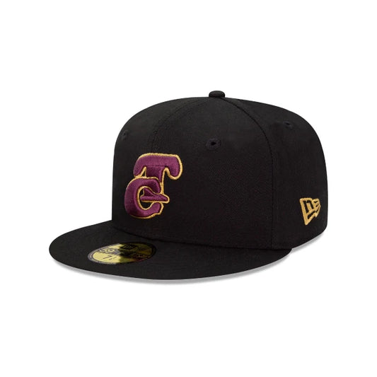 59Fifty Tomateros de Culiacan Negra Logo Guinda/Dorado