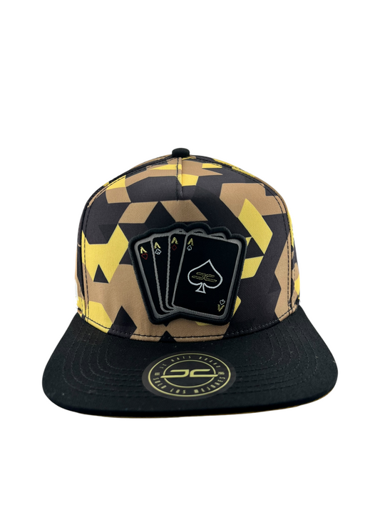 GORRA JC HATS - POKER BARAJA AMARILLA