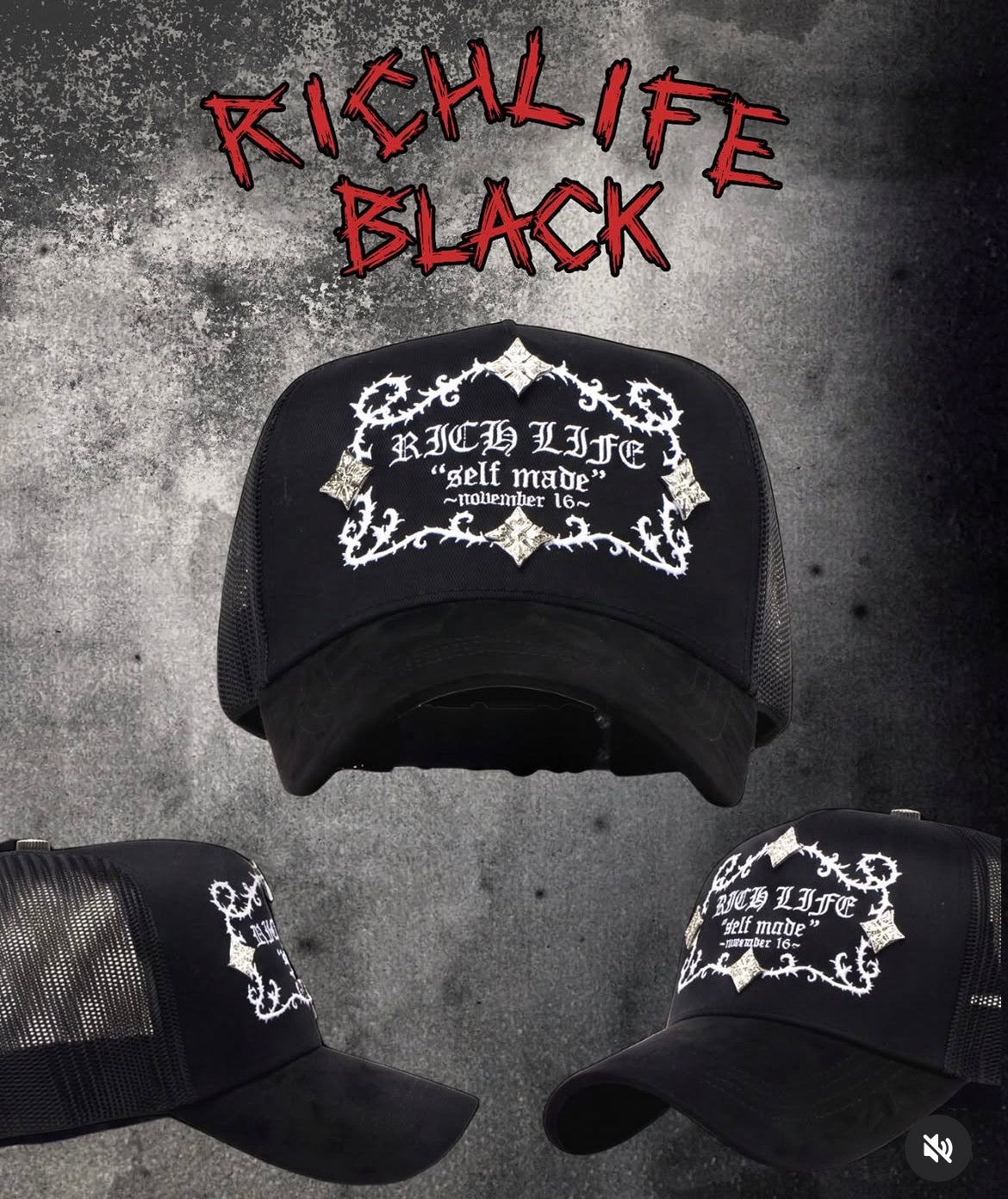 BARBAS x ROM - RICH LIFE BLACK