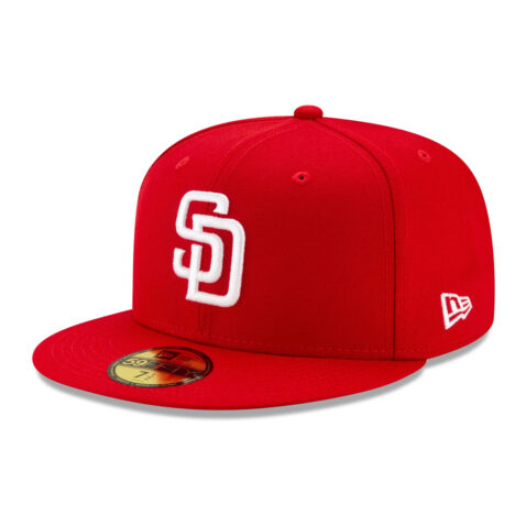 59Fifty San Diego Padres Roja Logo Blanco