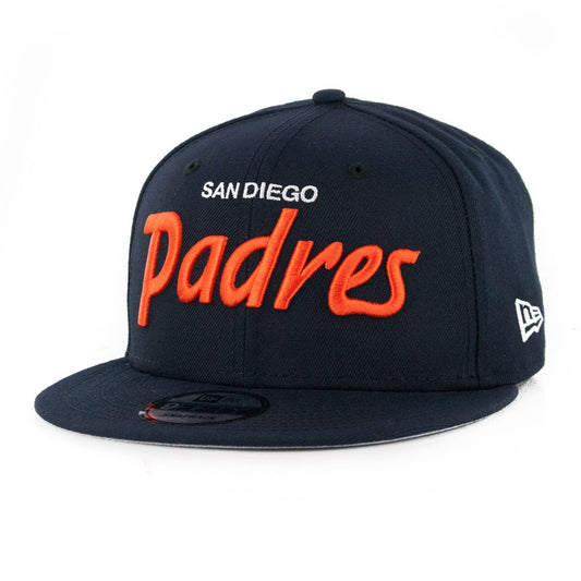 9Fifty San Diego Padres Azul Marino Logo Naranja/Blanco