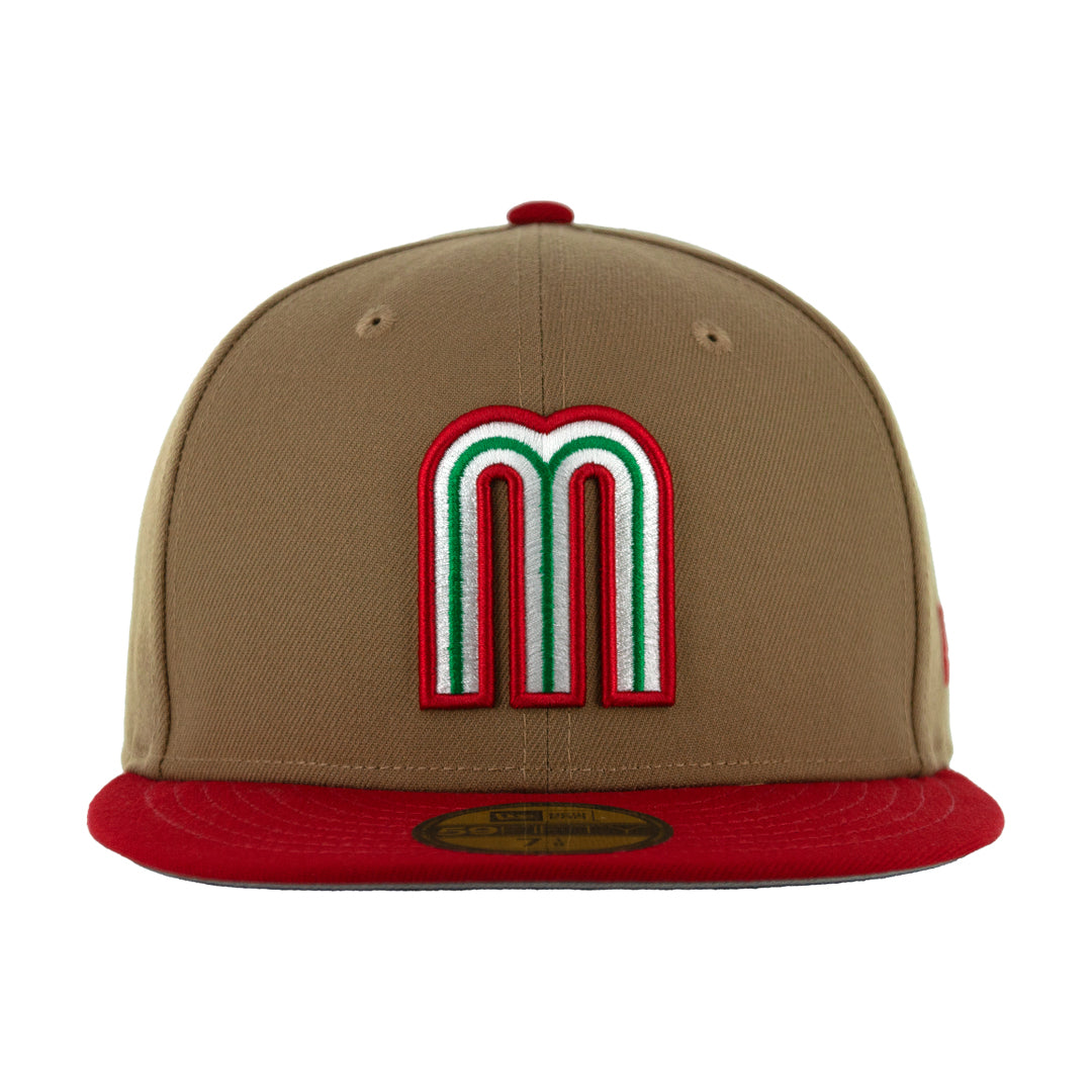 59Fifty WBC Mexico Cafe / Rojo Logo M Tricolor