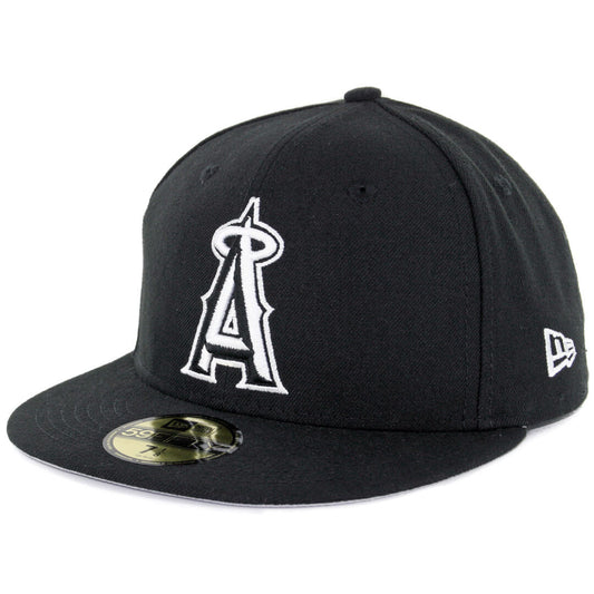 59Fifty Anaheim Angels Negra Logo Blanco