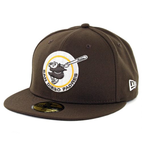 59Fifty San Diego Padres Cafe Obscuro Logo Blanco Circulo Fraile