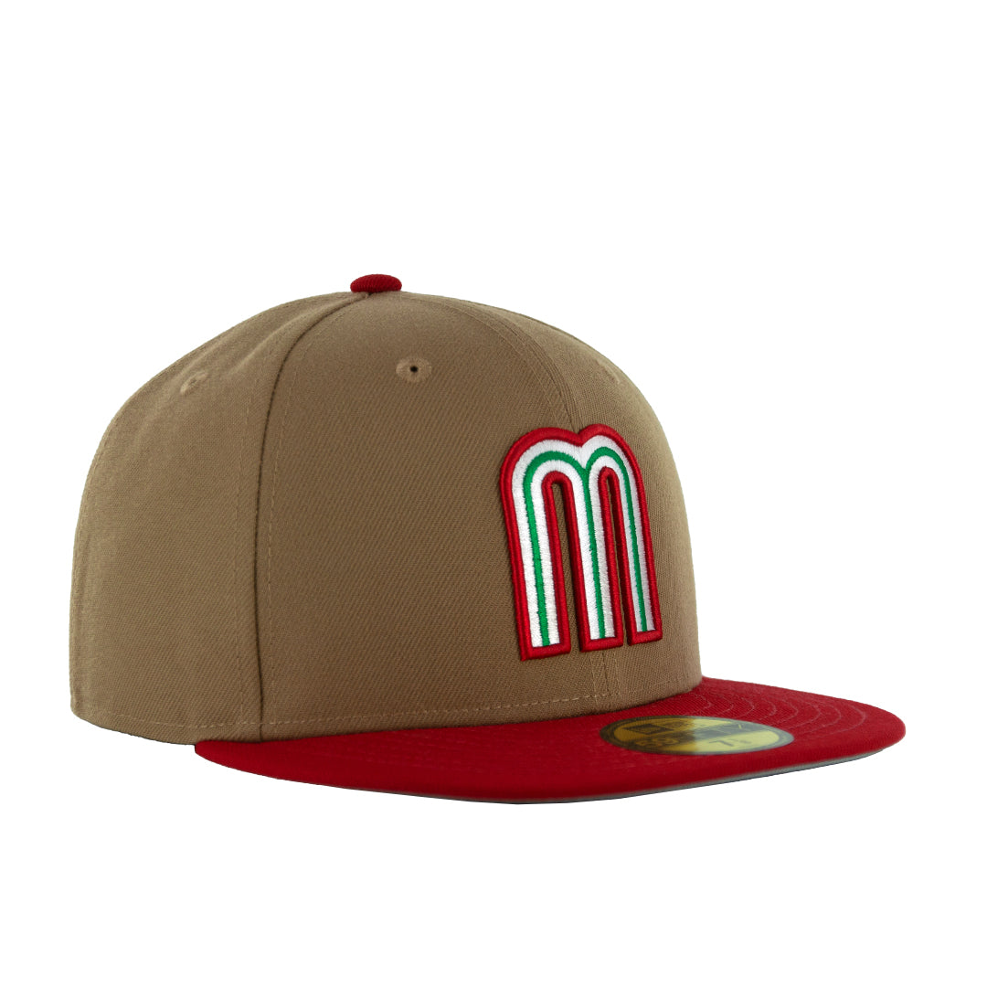 59Fifty WBC Mexico Cafe / Rojo Logo M Tricolor