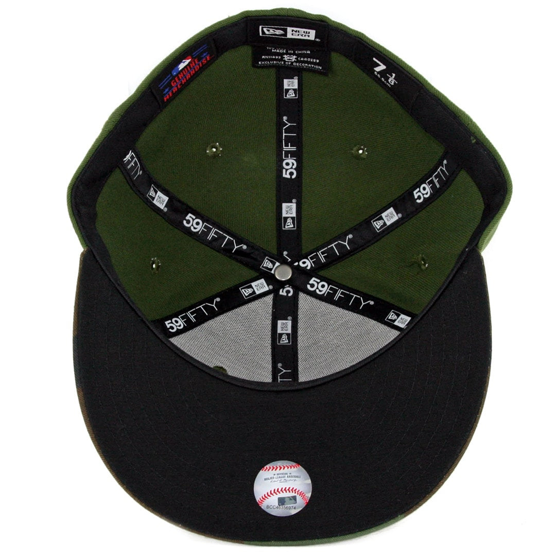 59Fifty Los Angeles Dodgers Verde / Camo Logo Negro