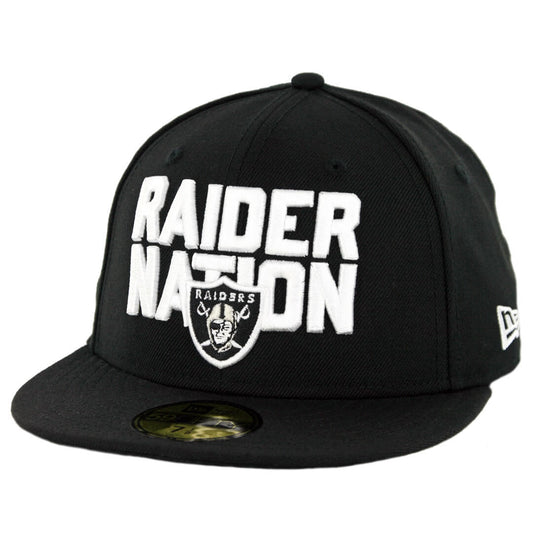 59Fifty Las Vegas Raiders Negra Logo Blanco "Raider Nation"